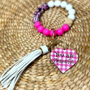 You’re beautiful Beaded Keychain